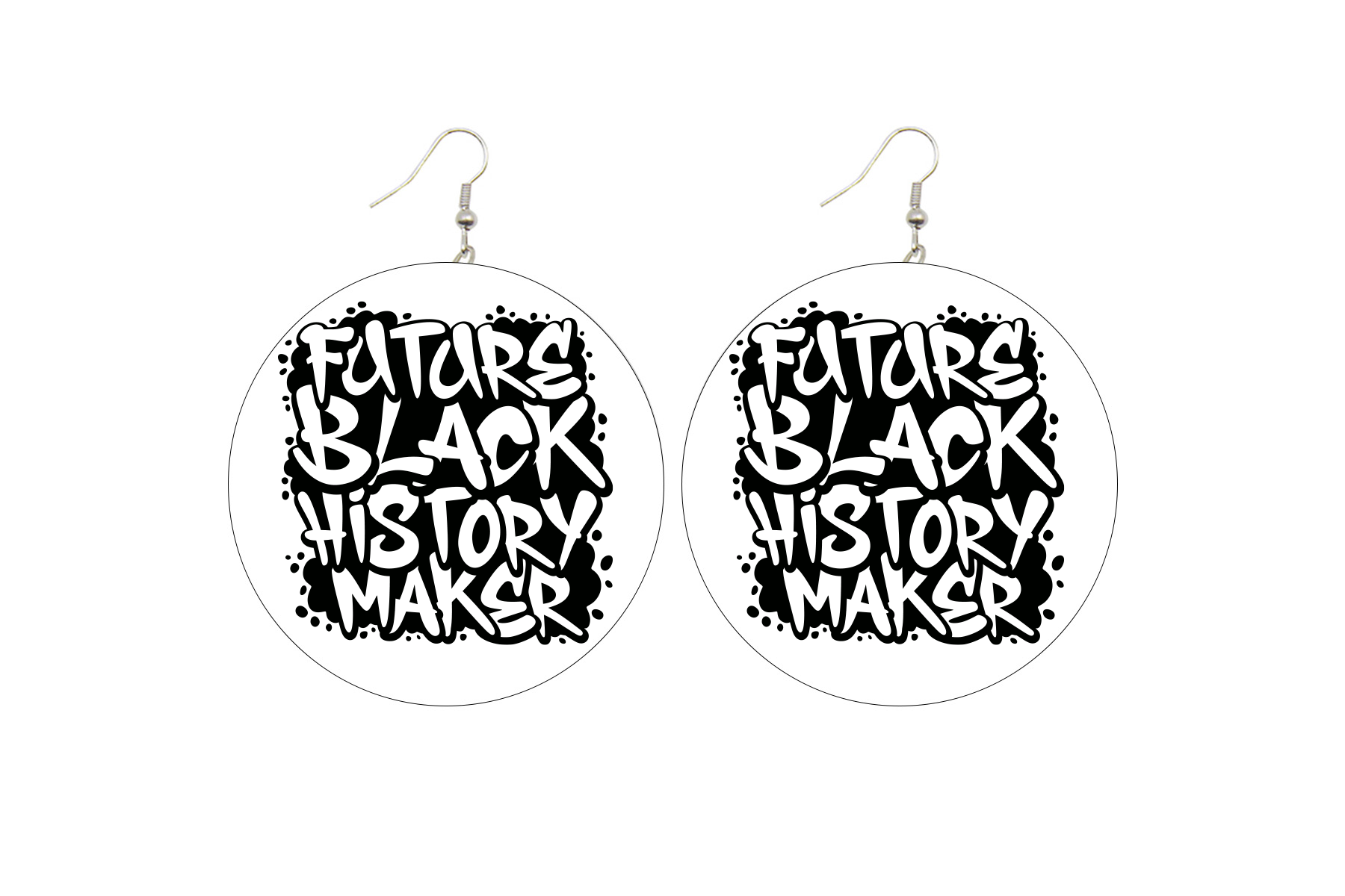 Future Black History Maker Wooden Earrings