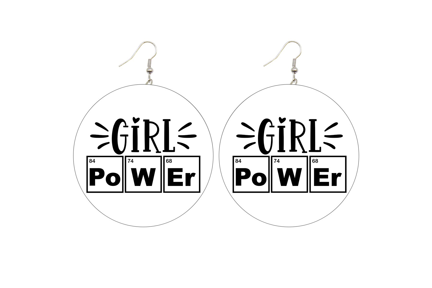 Girl Power Earrings (Kids/Tween - 5cm)