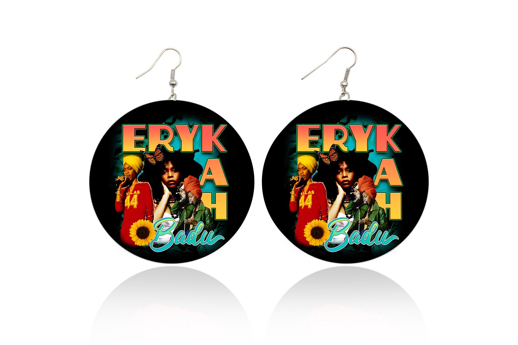 Erykah Badu Wooden Earrings