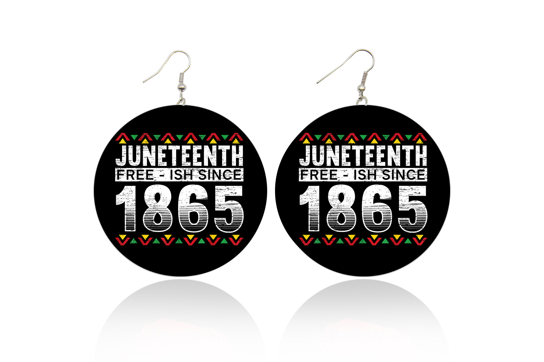 Juneteenth Free-ish Wooden Earrings