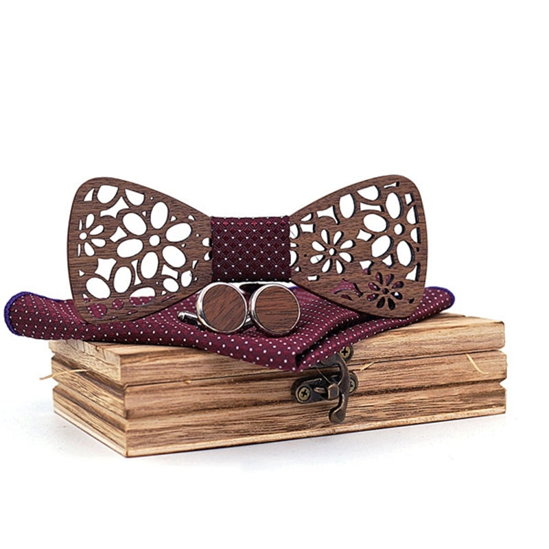 Artful Gentlemen Wooden Bow Tie