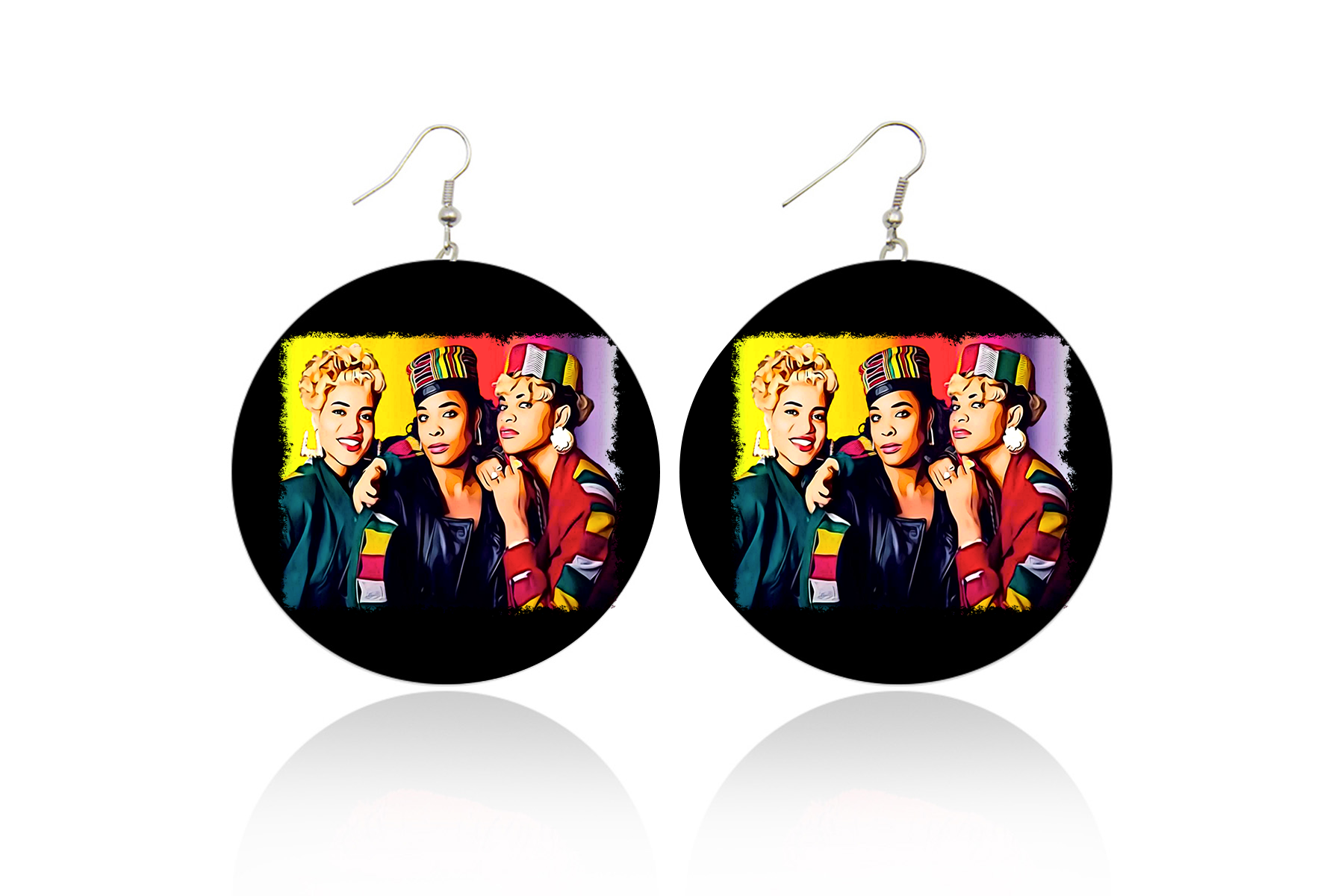 Salt-n-Pepa Wooden Earrings