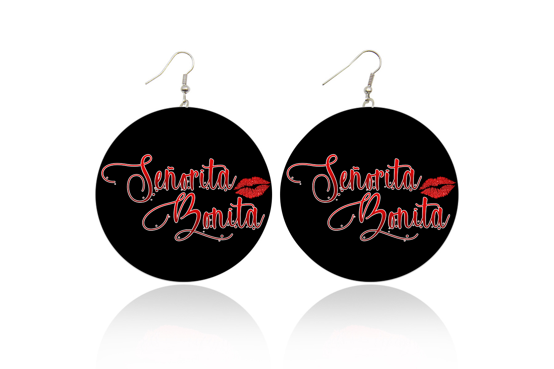 Senorita Bonita Wooden Earrings