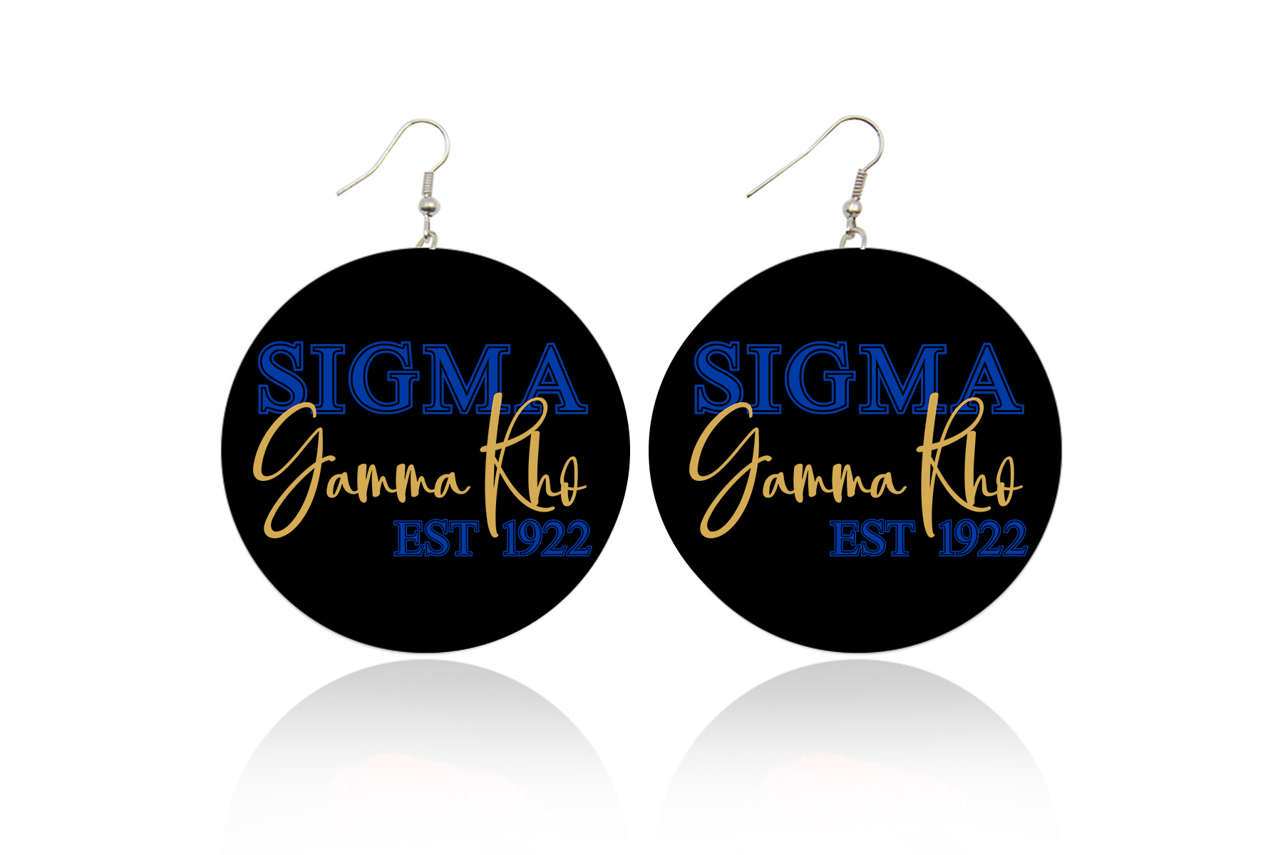 Sigma Est. 1922 Wooden Earrings